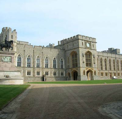 Castillo de Windsor, en Inglaterra. (clickear en la imagen para agrandar)