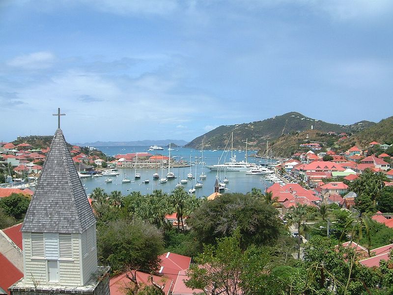Gustavia, en St.Barths, un lugar paradisíaco elegido por las celebrities (clickear para agrandar la imagen)