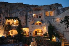El exterior del Cappadocia Elkep Evi Cave (Crédito Hotel Cappadocia Elkep Evi Cave)