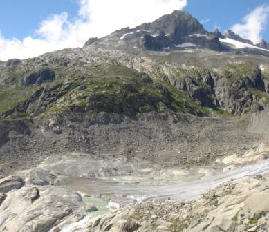 Glaciar del Ródano. Suiza.