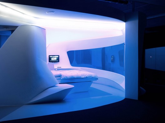  Diseño de una habitación futurista por  LAVA (Crédito: Gee-ly)