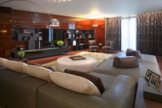 Una habitación del hotel de Londres (Crédito: Bulgari Hotels)